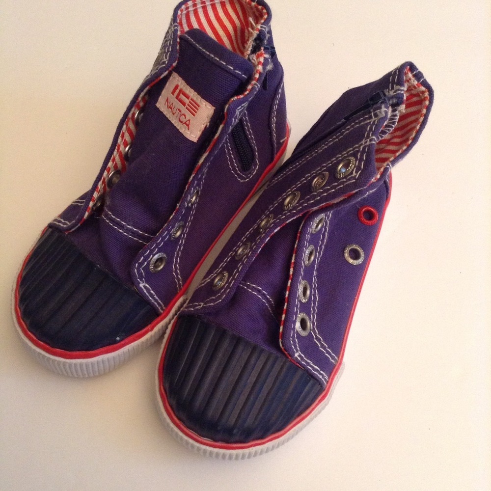 Nautica Toddler Shoes Size 6 Shellback Hightop Laceup BK